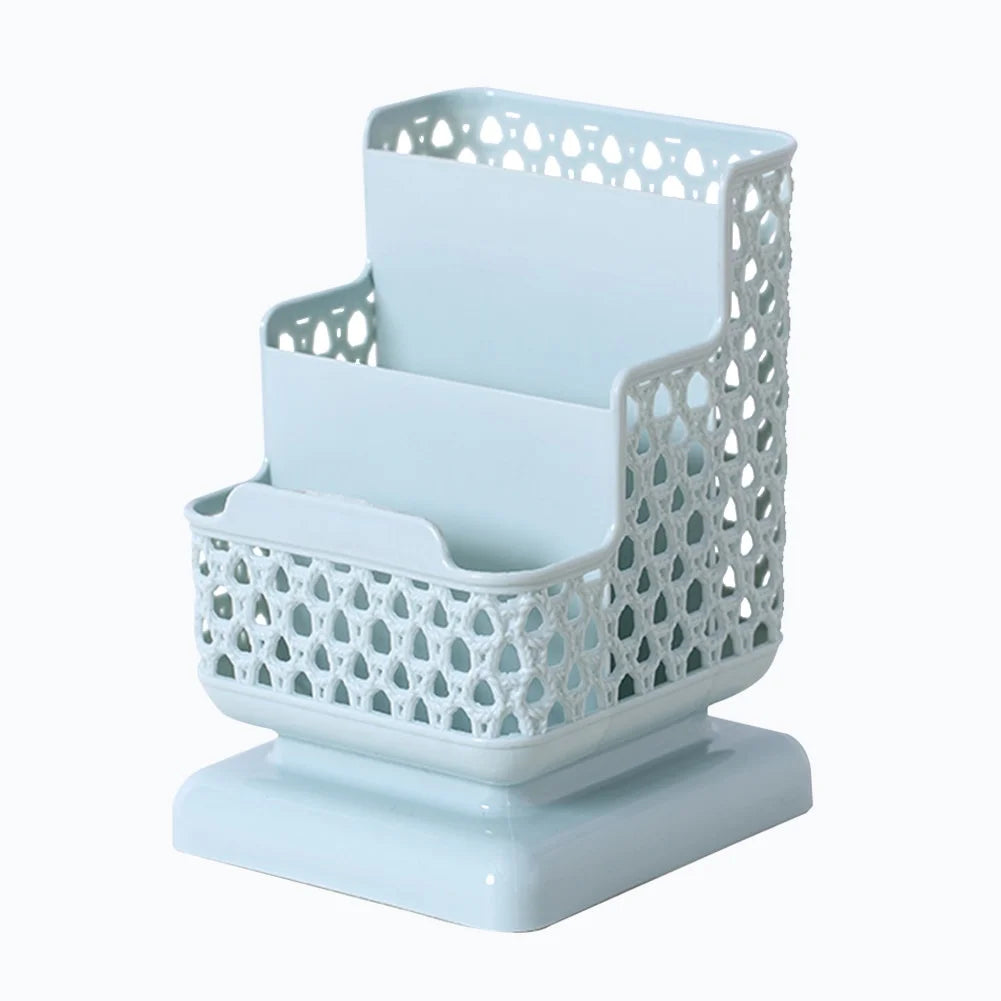 Multi-Compartment Desk Organizer — Stationery and Document Storage Stand