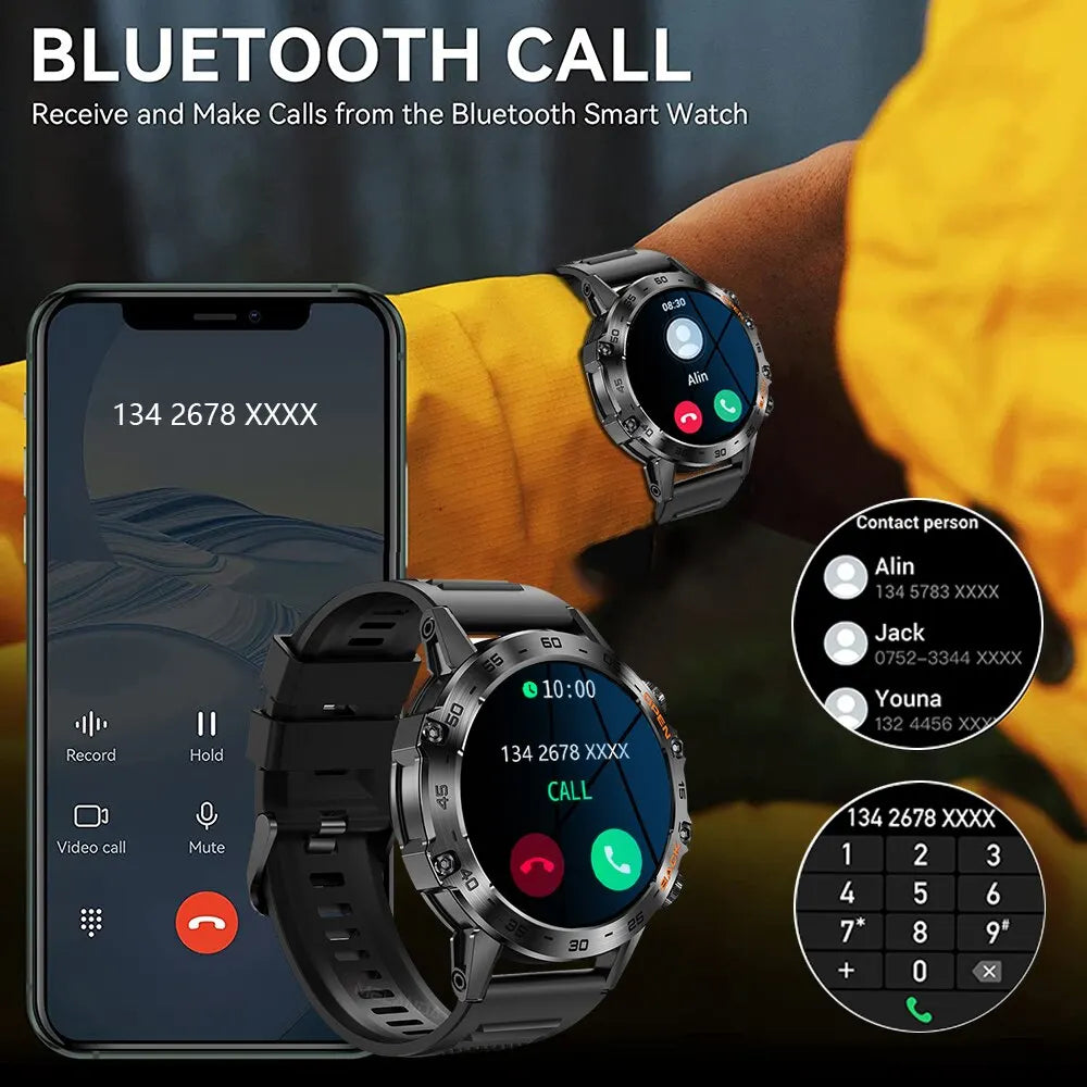 MEVADEN Luxury Men's Smart Watch — Bluetooth Calling & Fitness Tracker
