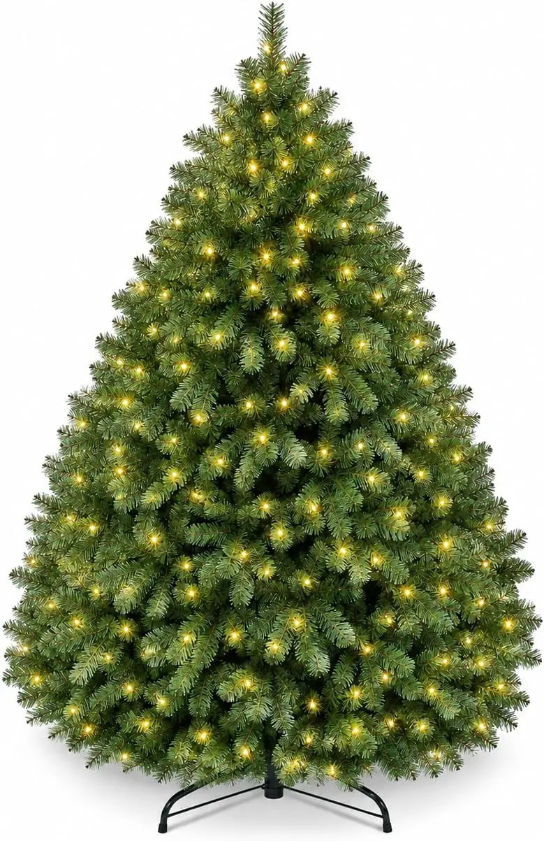 Artificial Pine Christmas Tree — Lush Greenery with Dual-Color LED Lights