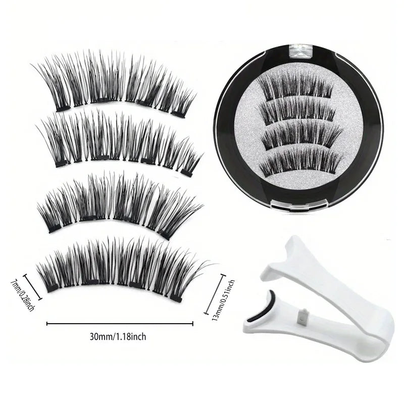 Magnetic Eyelash Set — Reusable Waterproof False Lashes, No Glue Required