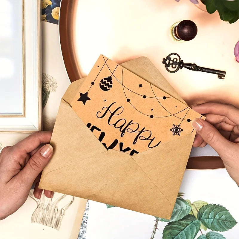 Kraft Paper Mini Envelopes — Self-Seal Small Envelopes for Gift Cards & Notes