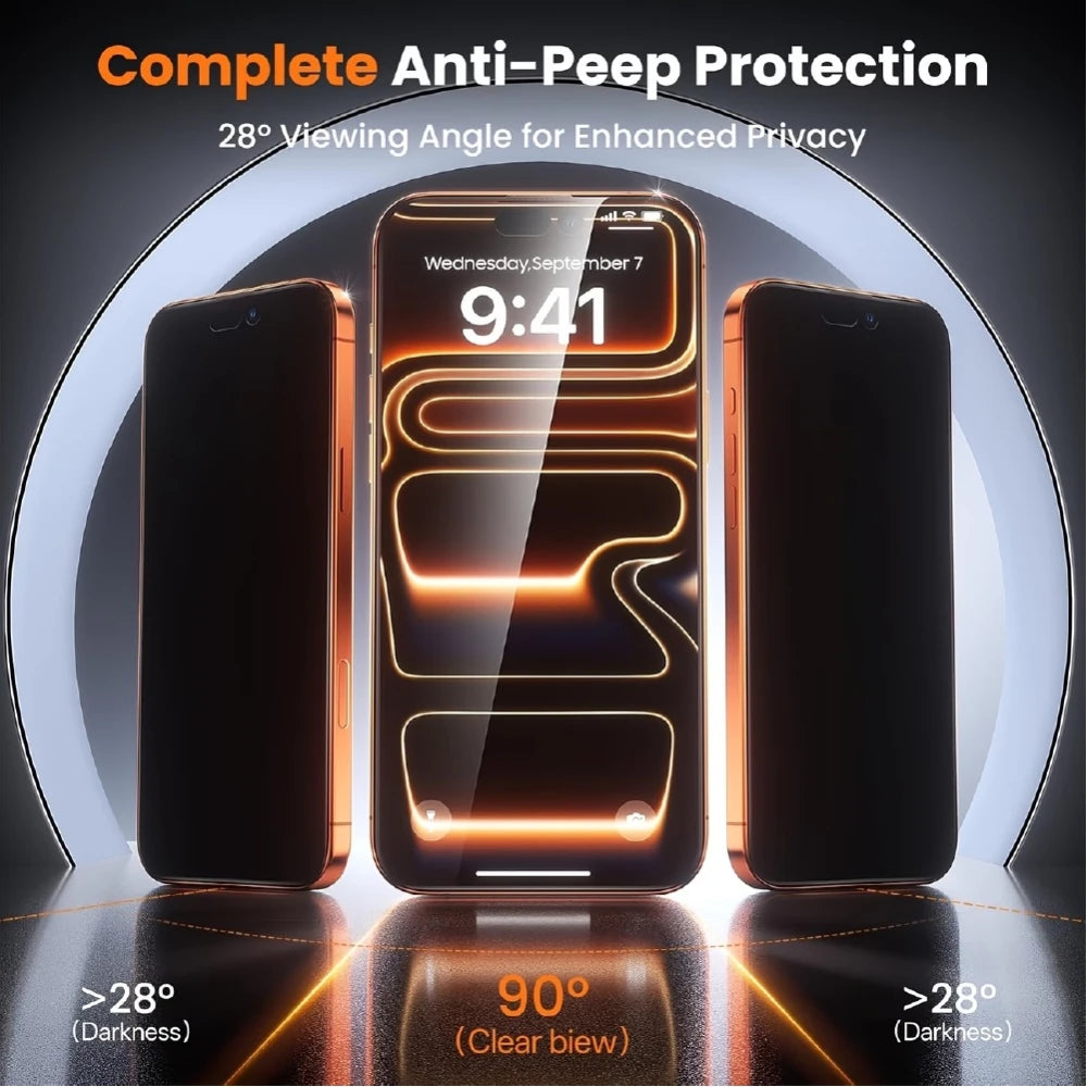 NNBILI Tempered Glass Screen Protector — Dust-Free Installation Kit