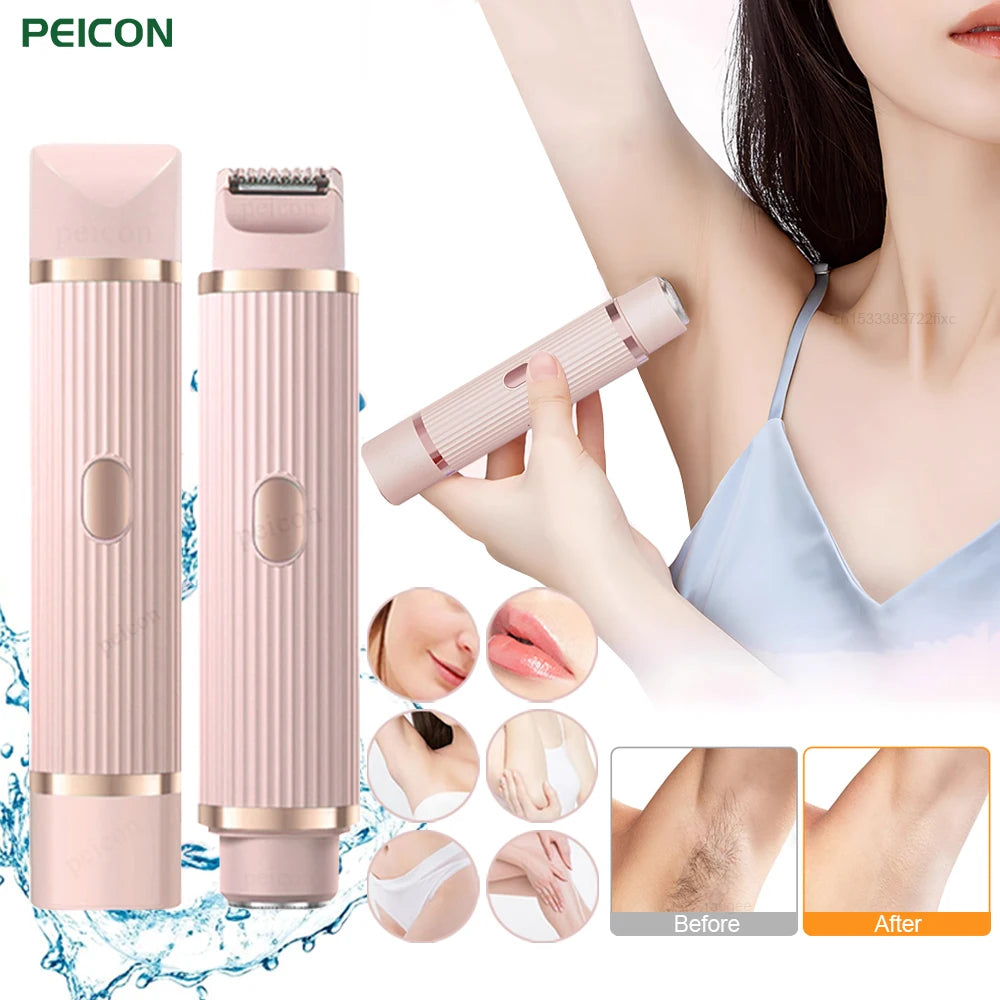 peicon Electric Shaver for Women — Painless Facial and Body Trimmer