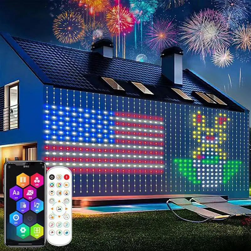 ELEGORRY LED Curtain Fairy String Lights — Smart Music Sync Decor