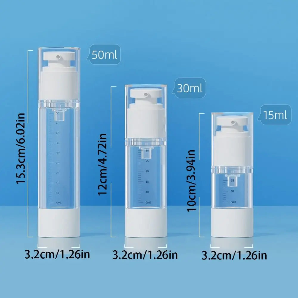 Transparent Travel Refillable Bottle Set — Leak Proof Portable Containers