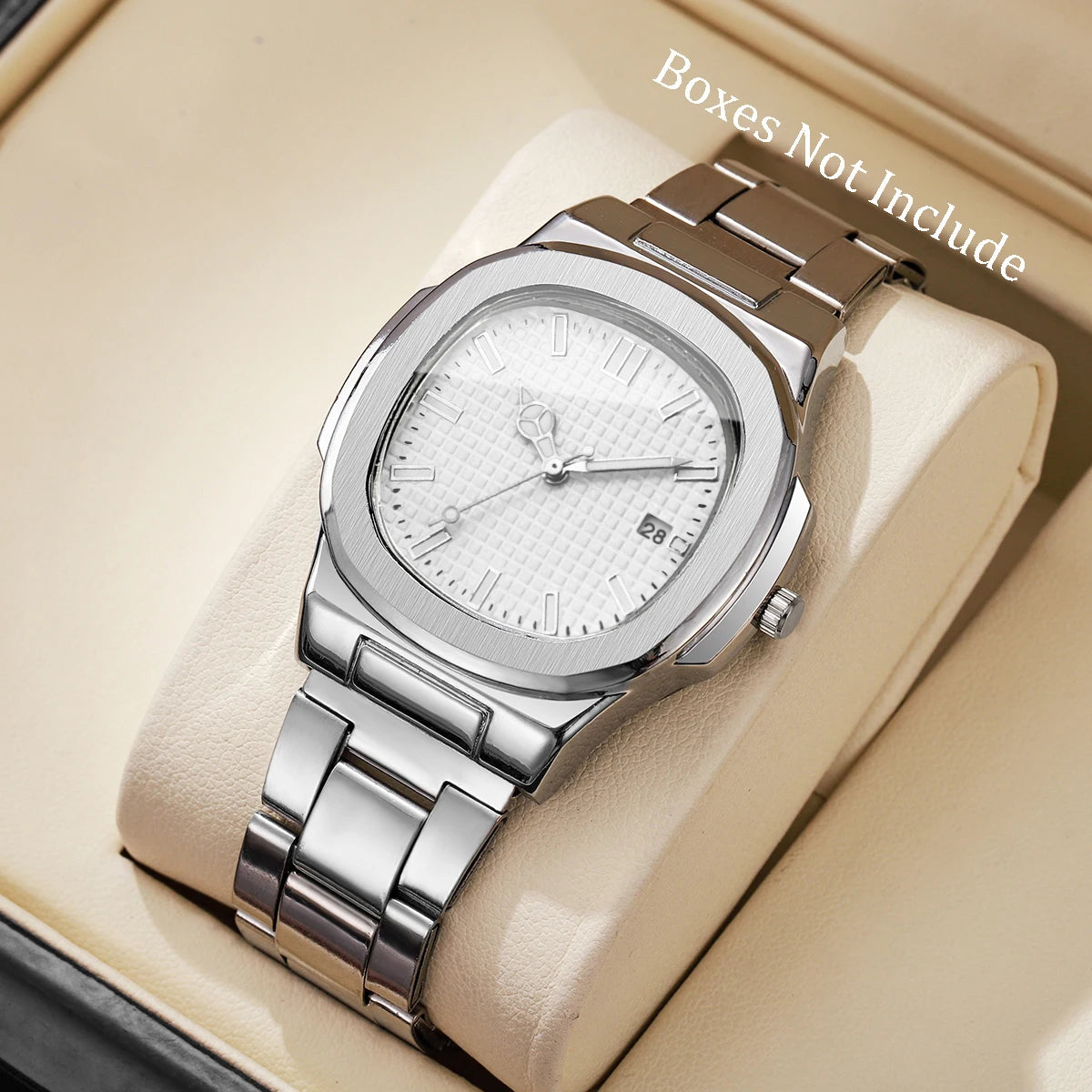 yolako Men's Business Watch — Square Dial Quartz Wristwatch with Calendar