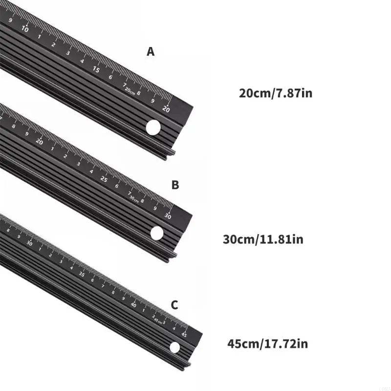 Aluminum Alloy Multipurpose Ruler — Professional Drafting & Engineering Tool