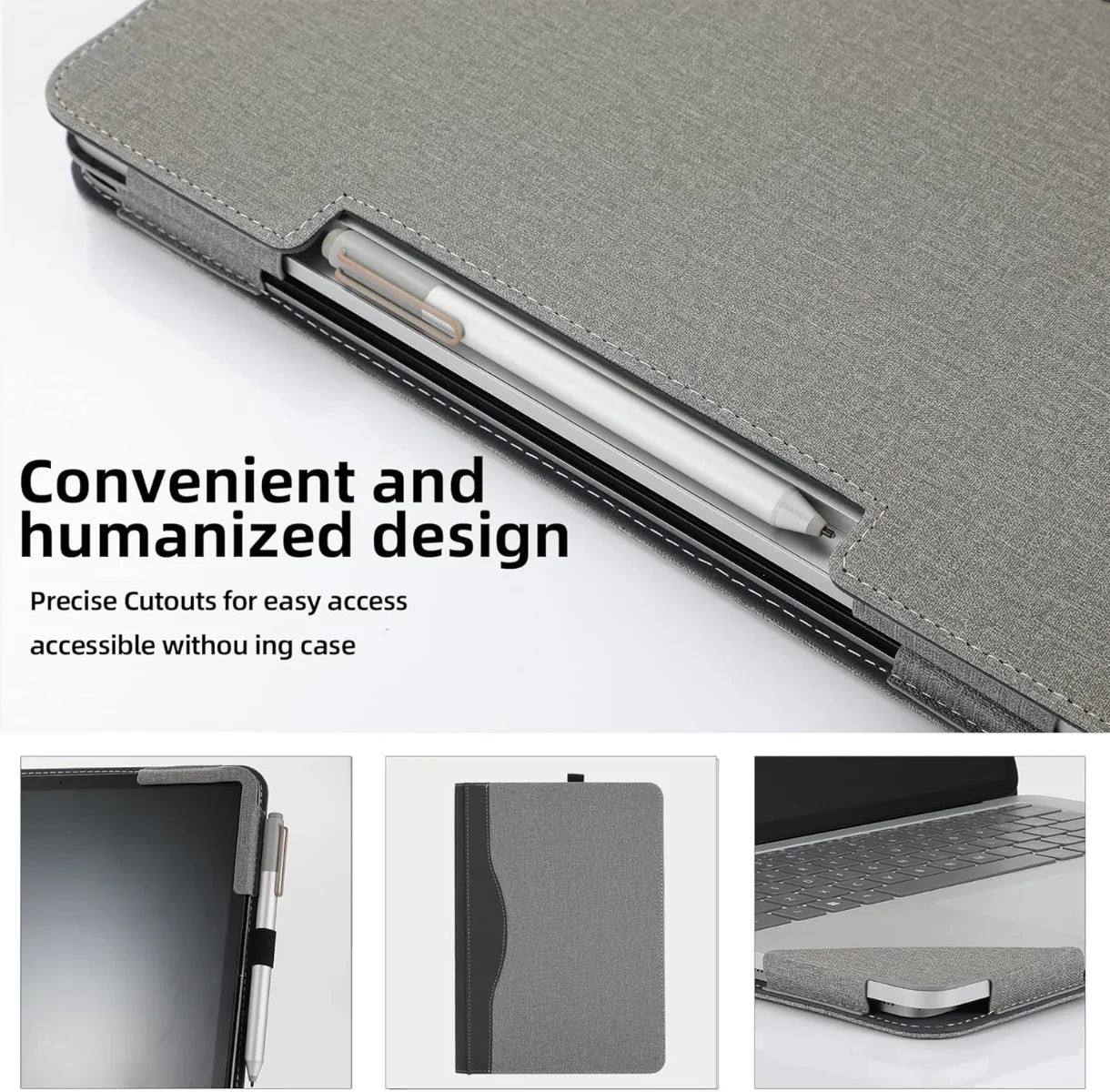 YNMIWEI PU Leather Laptop Sleeve — Protective Case for 14.4 Inch 2-in-1 Laptops