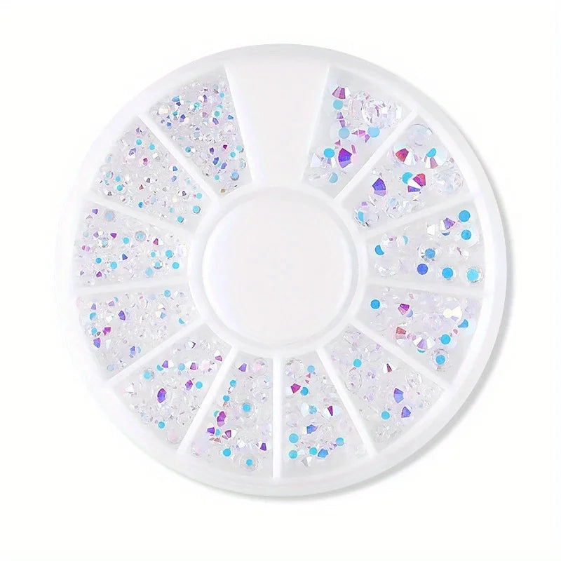 TaoTips Nail Art Rhinestones — Acrylic Crystal Gems for Manicure Decoration