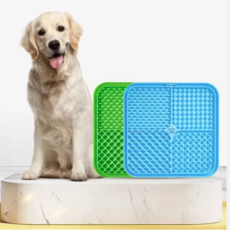 Silicone Pet Lick Mat — Slow Feeder and Bath Time Distraction Tool
