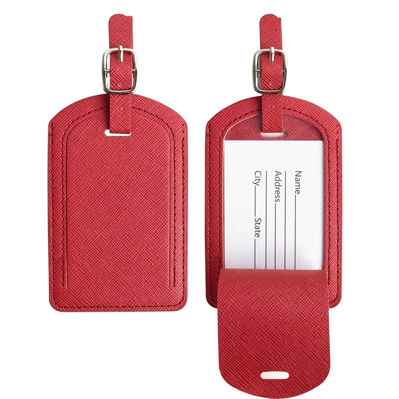 eTya Leather Luggage Tag — Durable Suitcase ID Label for Travel