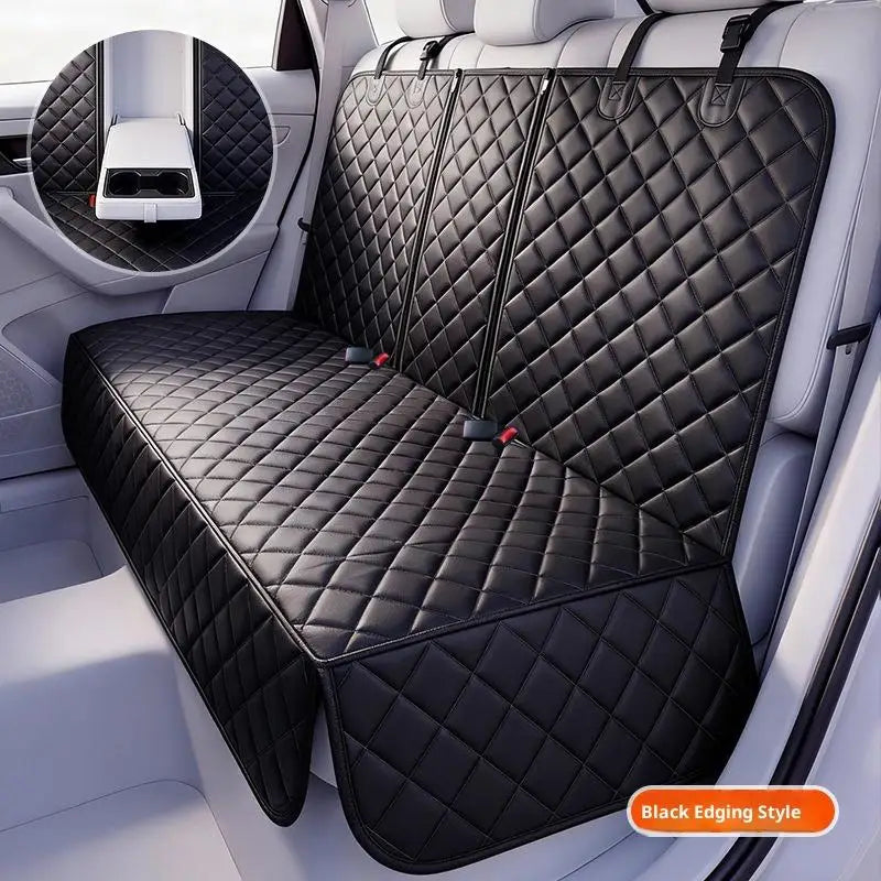 Waterproof Pet Car Seat Cover — Durable Rear Seat Cushion for Dogs & Cats