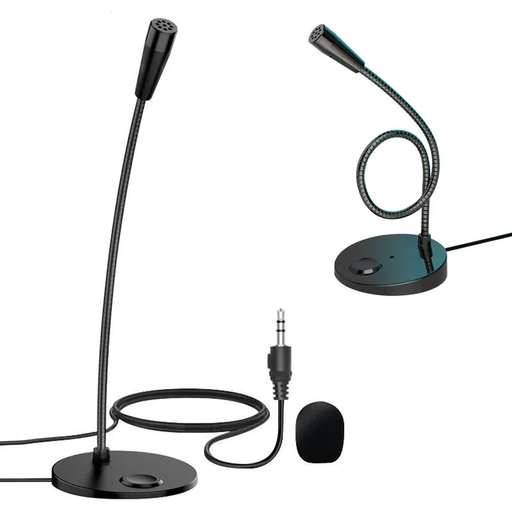 Fanmuran Desktop Condenser Microphone — Noise Reducing Wired Speech Mic