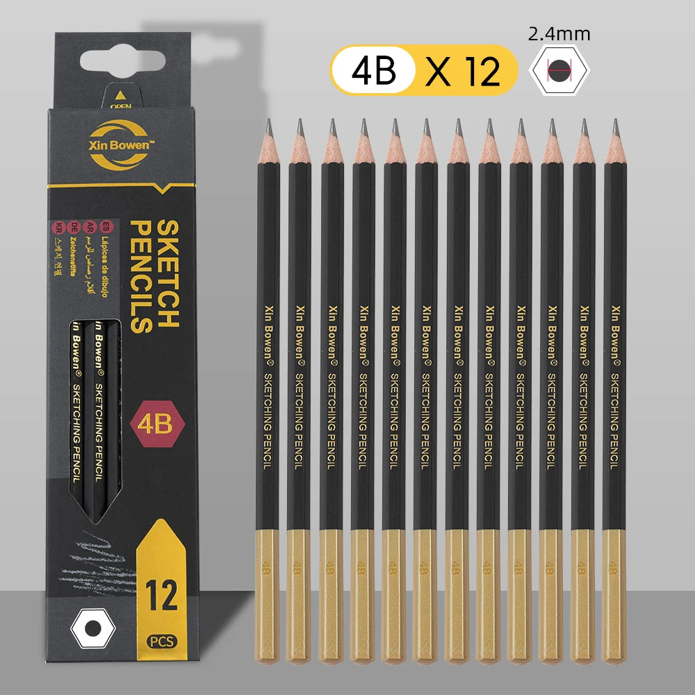 Pustell Graphite Sketching Pencil Set — Professional Art Supplies for Shading