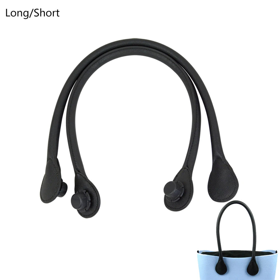 TANQU Faux Leather Bag Handle — Round Replacement Strap for Totes