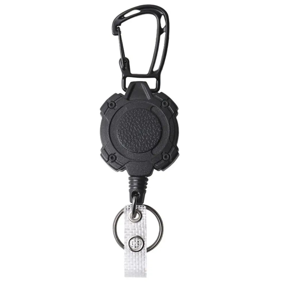 Retractable Badge Holder — Heavy Duty ID Card Reel with Carabiner