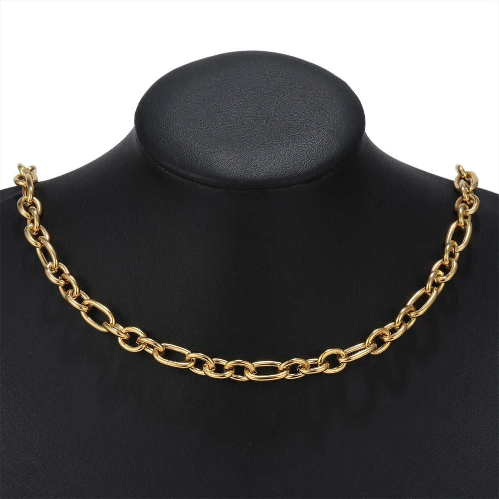 Stainless Steel Jewelry Chain — 1M Gold or Steel Link Chain for DIY Crafts