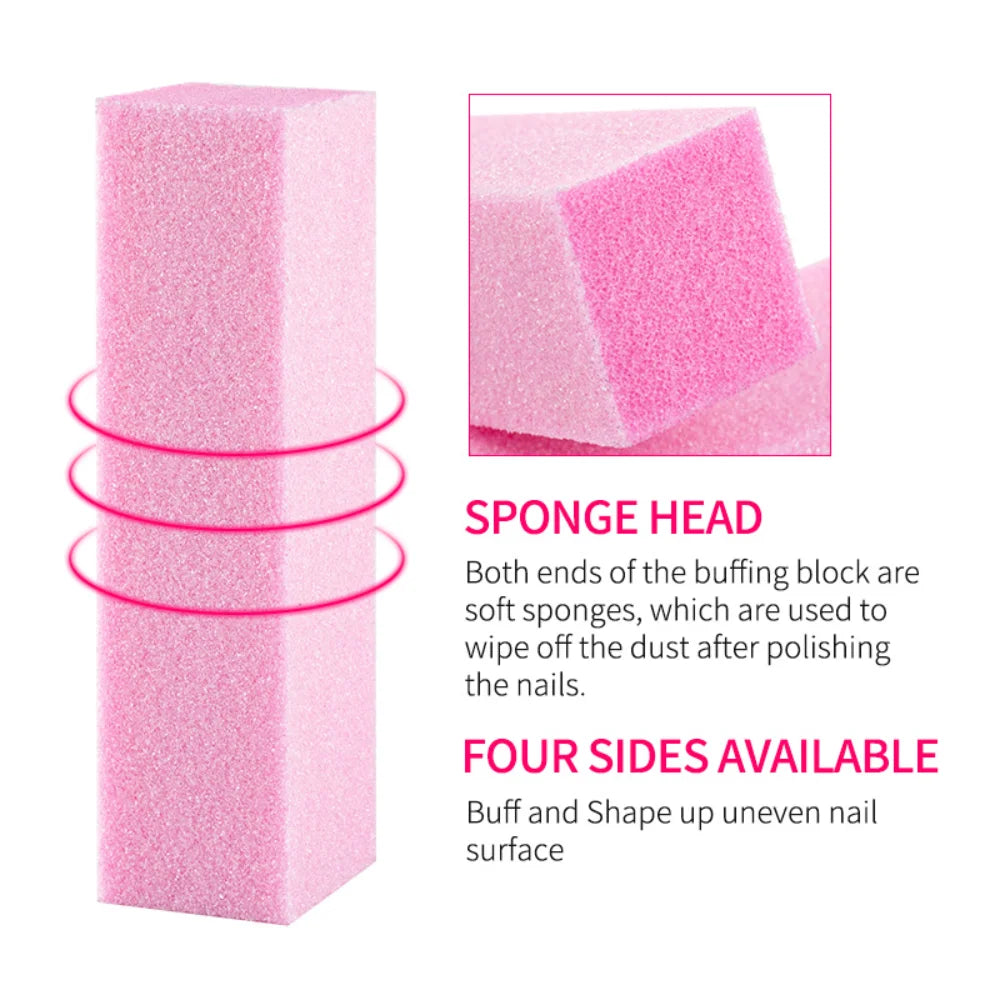 LUNCAY Nail File Buffer Block Set — Professional Manicure & Pedicure Tools