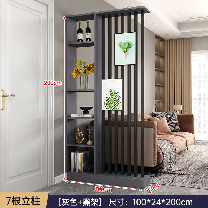 Modern Simple Room Divider — Elegant Wood Entrance Screen & Partition