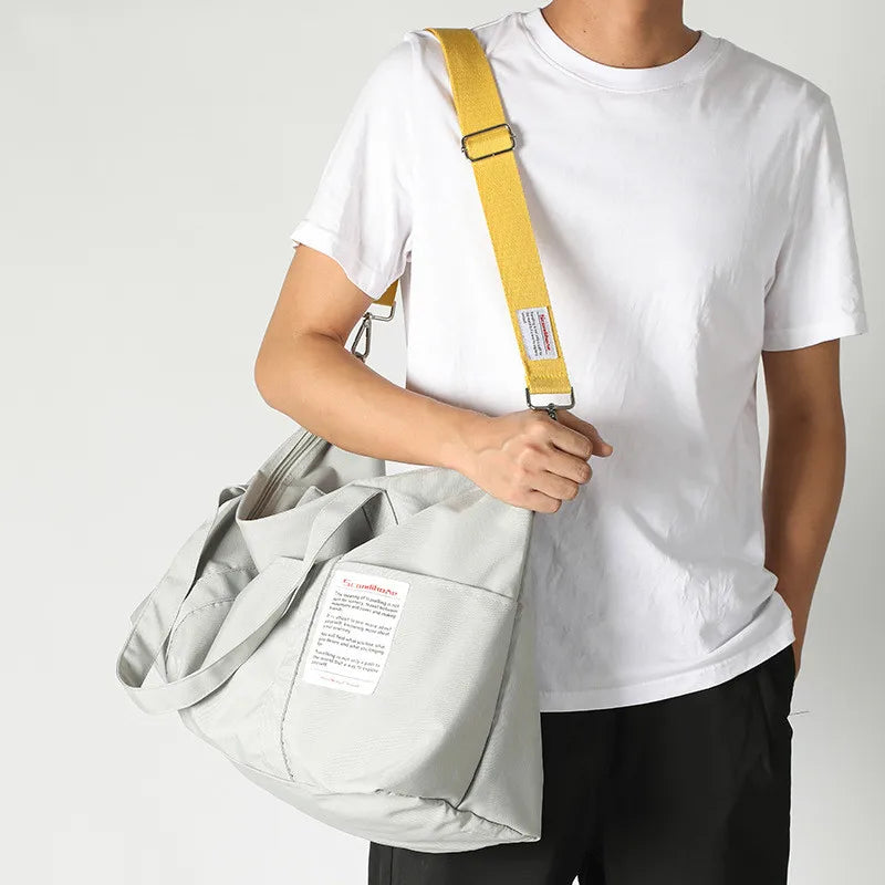 Large Capacity Canvas Duffel Bag — Waterproof Sports & Travel Tote