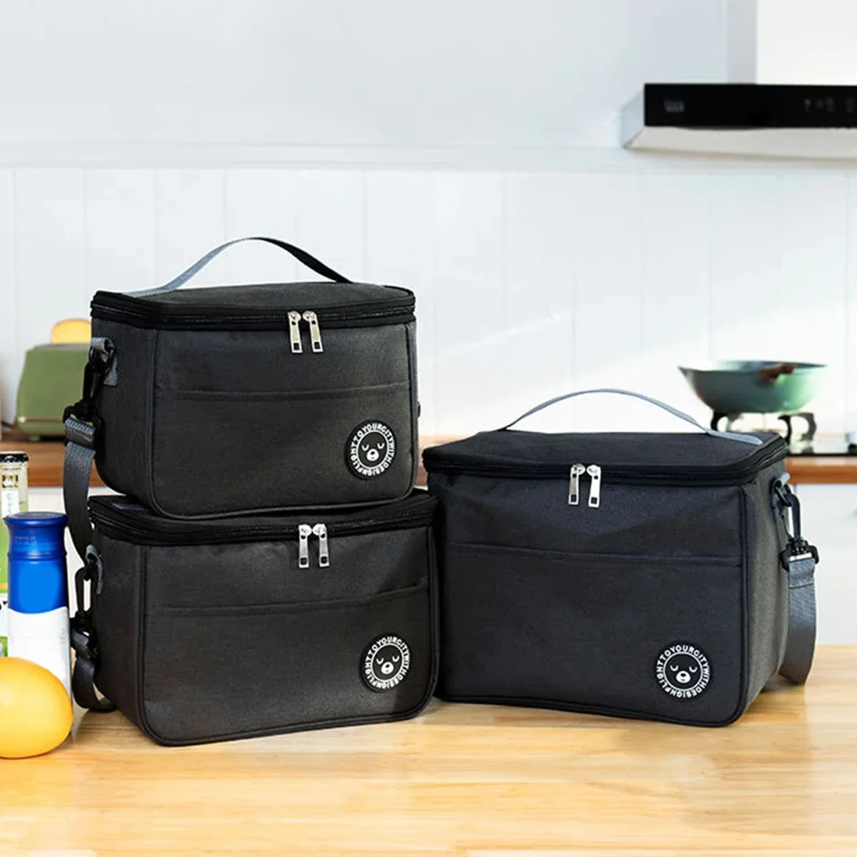 Insulated Lunch Bag — Waterproof Thermal Food Container with Shoulder Strap