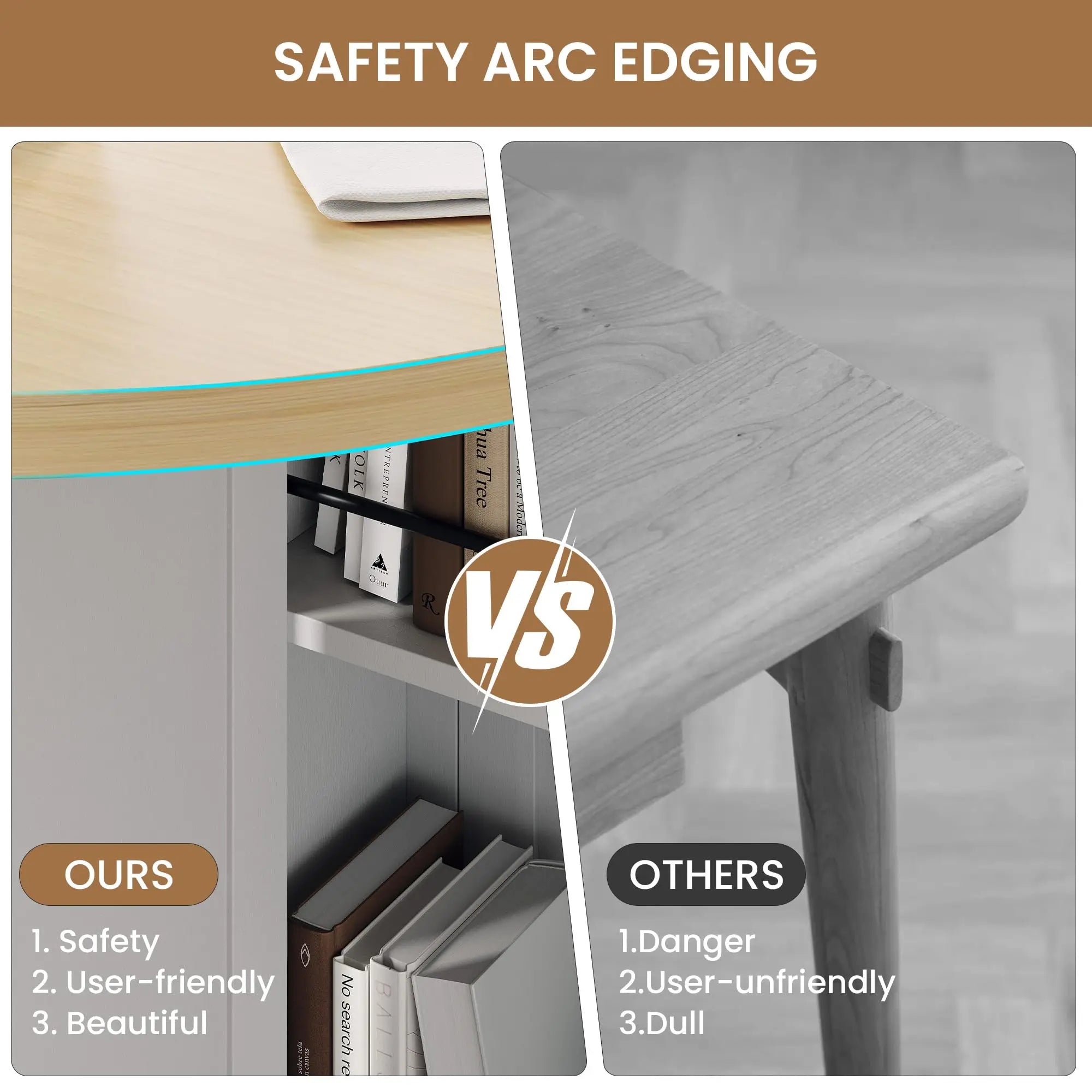 HiMISS 3-in-1 Folding Dining Table — Space-Saving Drop Leaf Design