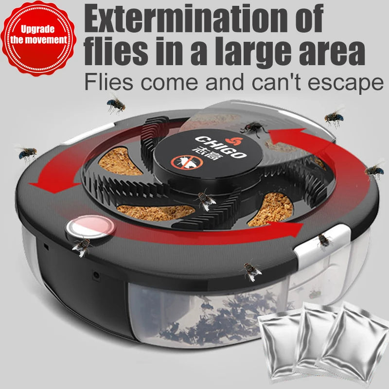 Electric Fly Trap — Rechargeable Indoor and Outdoor Insect Catcher