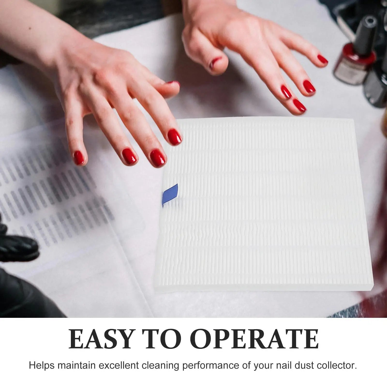RUIMIO Nail Dust Collector Filter Plate — Replacement Air Filter for Nail Art