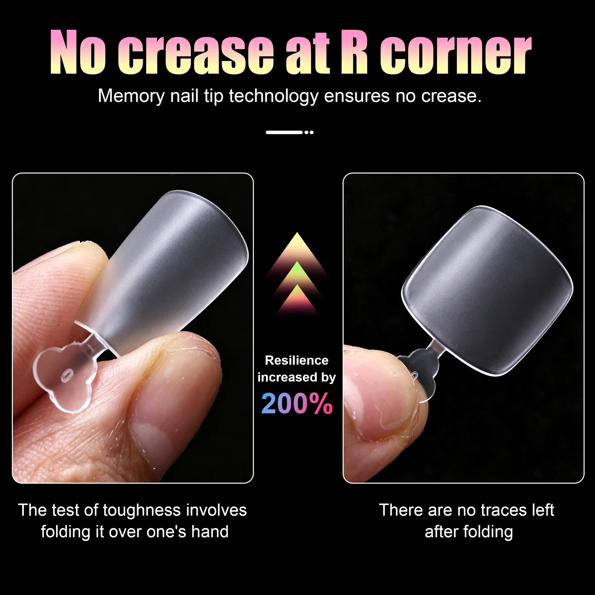Press-On Toenail Set — Ultra-Thin Short French Square Tips