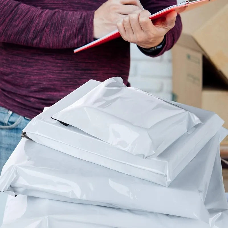 Self-Adhesive Poly Mailer Envelopes — Waterproof Shipping Bags for Business