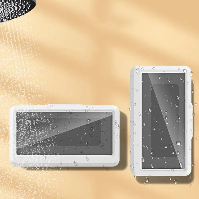 VORTNGLE Waterproof Mobile Phone Case — Anti-Fog Shower Wall Holder