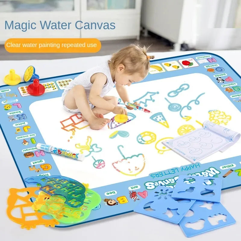 Magic Water Drawing Mat — Reusable Water Painting Board for Kids