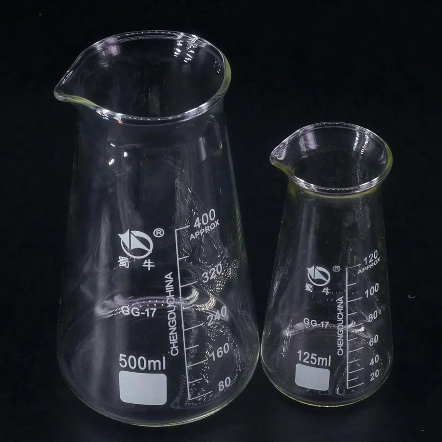 Borosilicate Glass Conical Beaker — Laboratory Grade Graduated Glassware