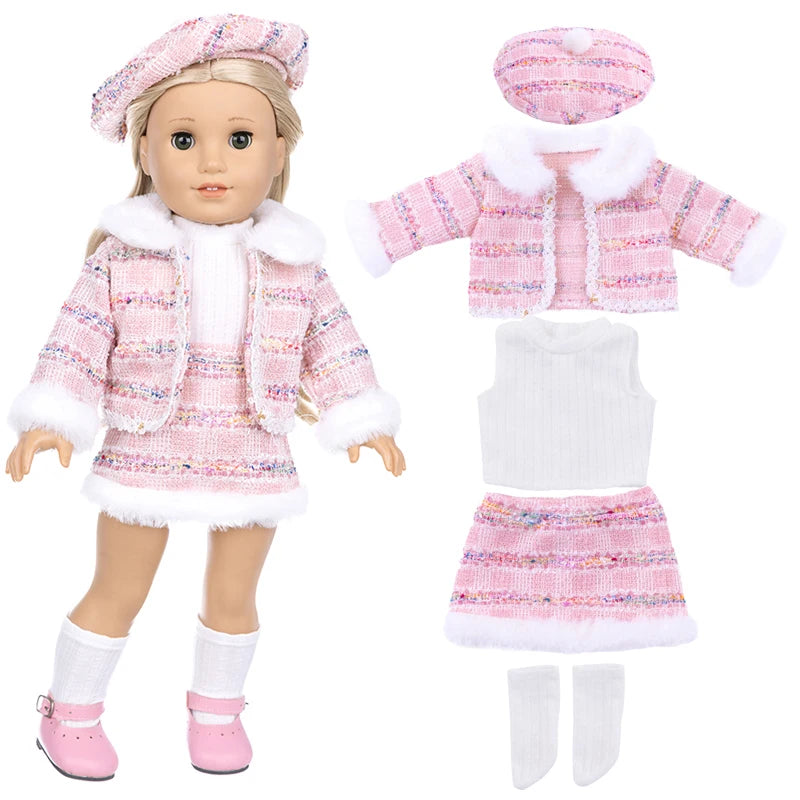 Miao Mama ai wawa Leopard Print Doll Outfit — Stylish Clothing & Hat Set