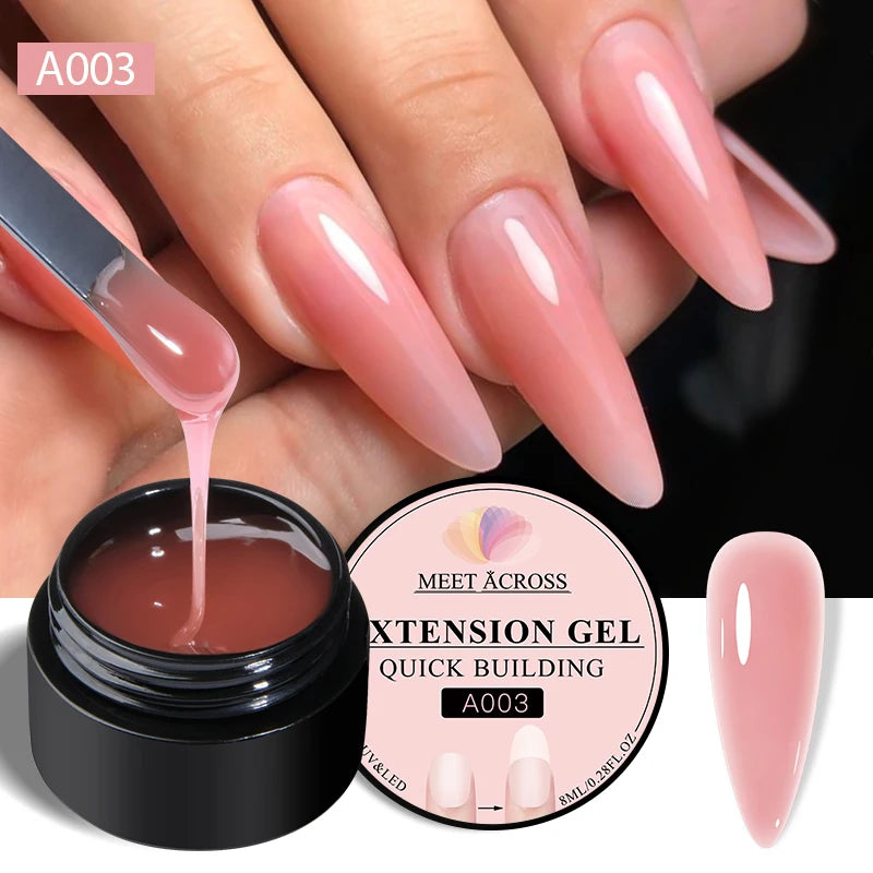 MEET ACROSS Quick Extension Gel — Professional Nail Repair & Extension Polish