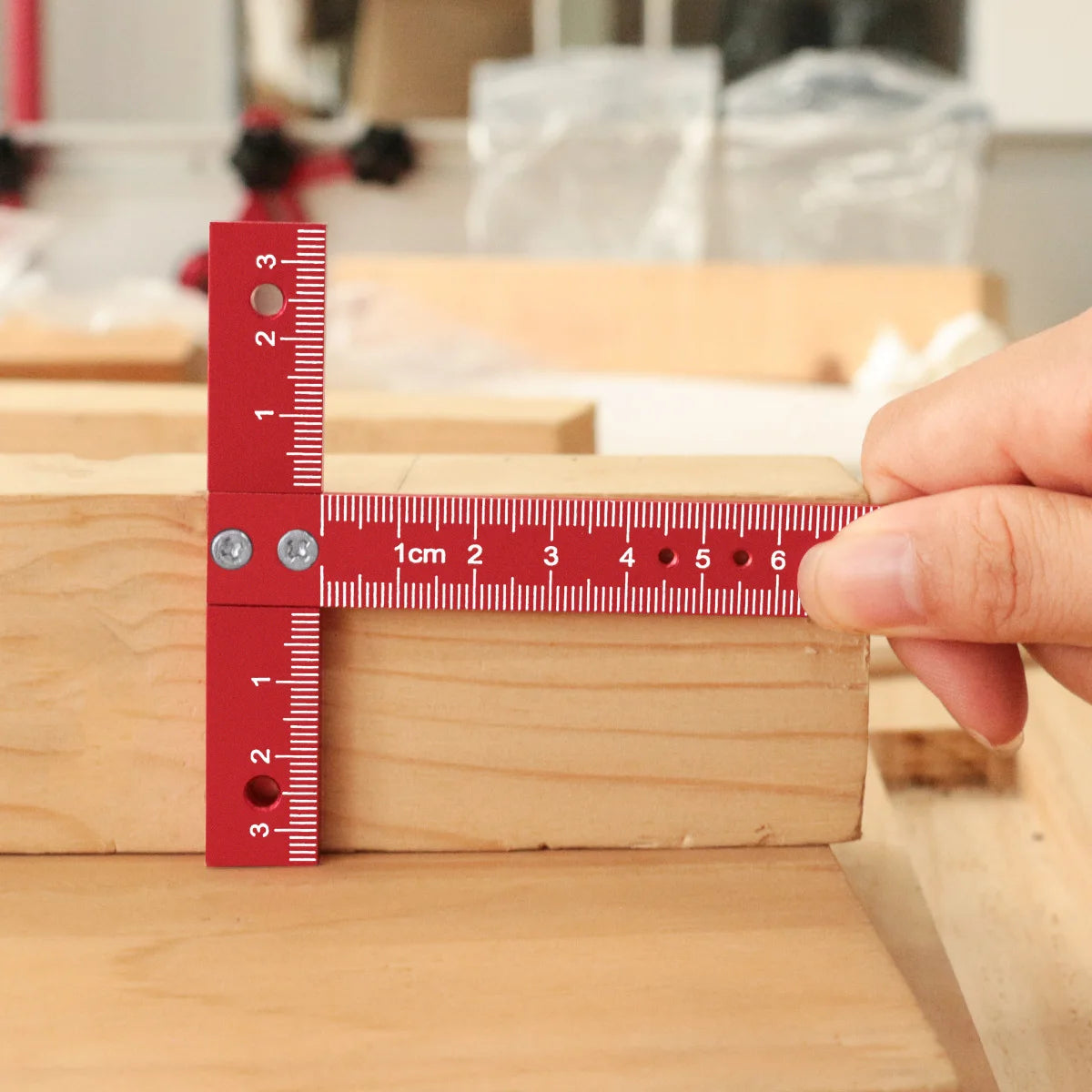 FNICEL Aluminum Alloy T-Square Ruler — Precision Drafting & Carpentry Tool