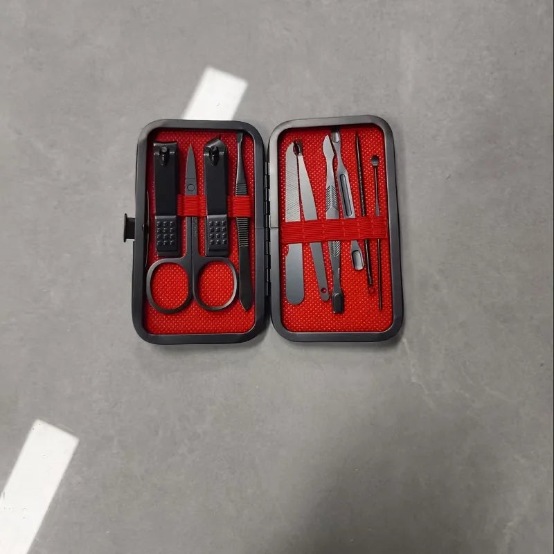Professional 10-Piece Nail Clipper Set — Complete Manicure Kit for Home Use