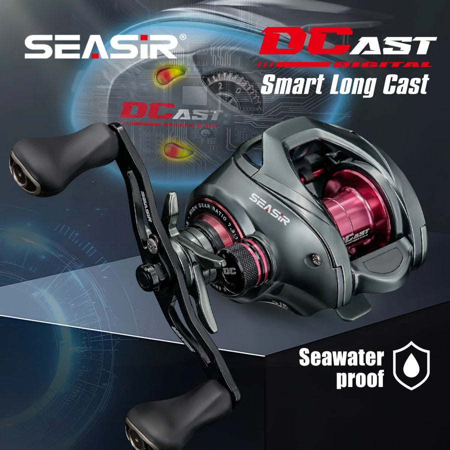 SeaSir DCAST DC Baitcasting Reel — Digital Control Long Cast Fishing Reel