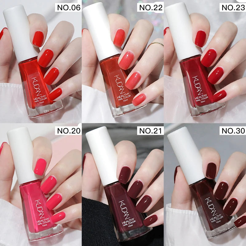 Four Lily Quick Drying Nail Polish — Water-Based Long Lasting Formula, 6-Piece Set