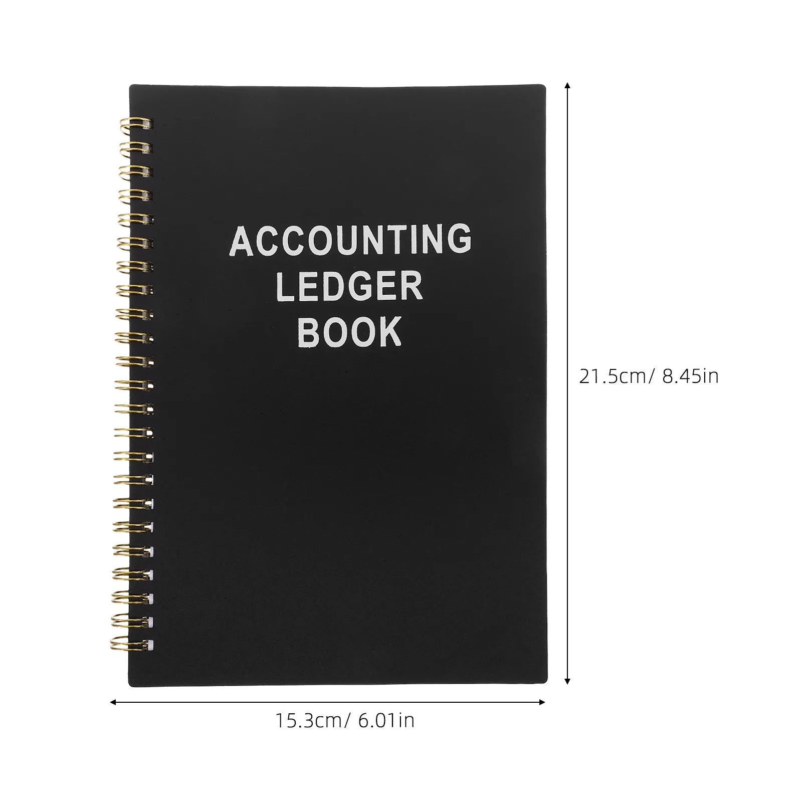 Accounting Ledger Book — Spiral Bound Expense Tracker & Finance Log