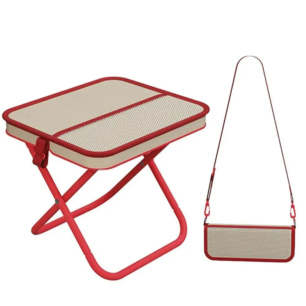 Folding Camping Stool with Crossbody Bag — Ultra Light Portable Seat