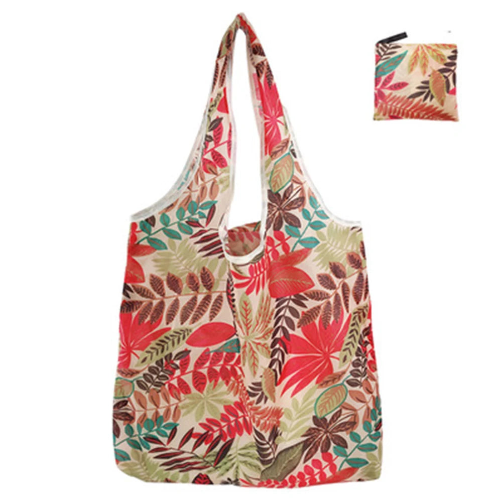 Reusable Foldable Tote Bag — Large Capacity Eco-Friendly Grocery Bag
