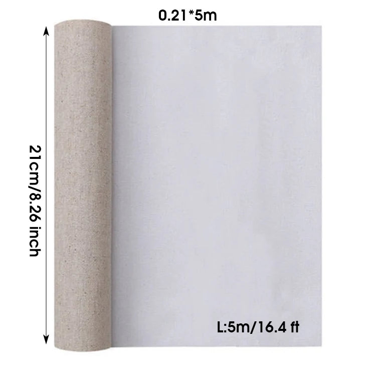 Linen Blend Canvas Roll — Professional Surface for Oil and Acrylic Painting