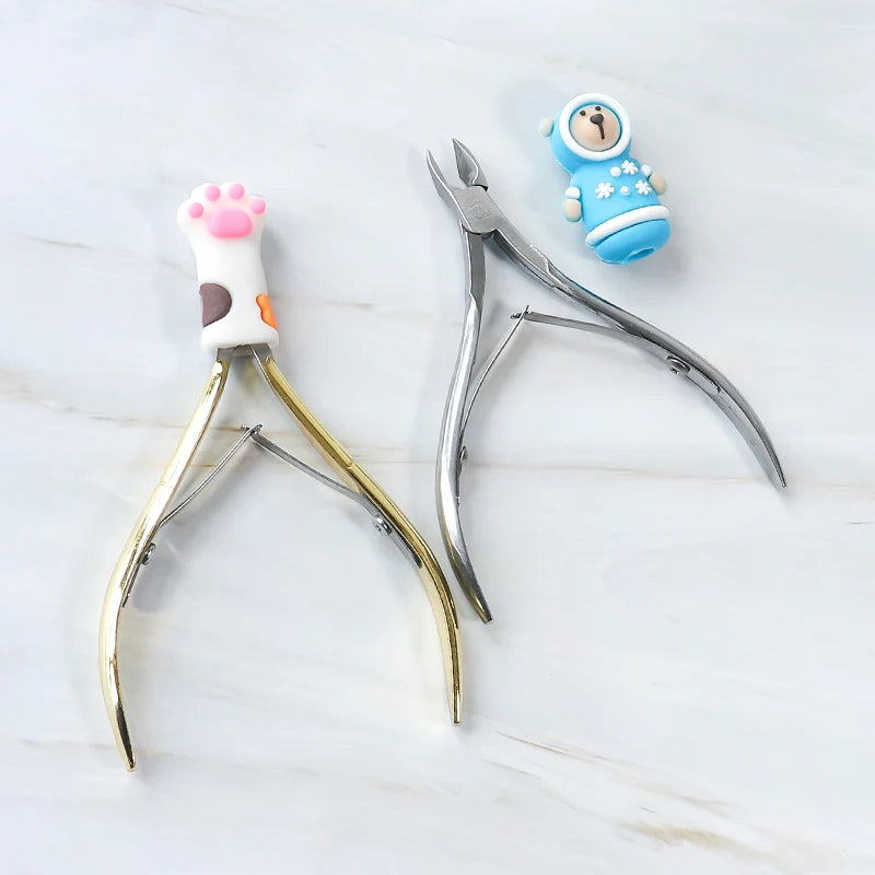 Stainless Steel Cuticle Nipper — Professional Manicure & Pedicure Tool