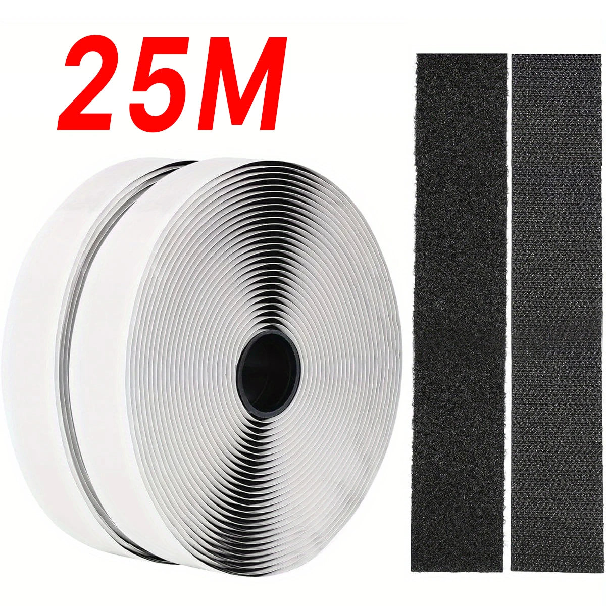 Self-Adhesive Hook and Loop Fastener Tape — Strong Double-Sided Magic Strips