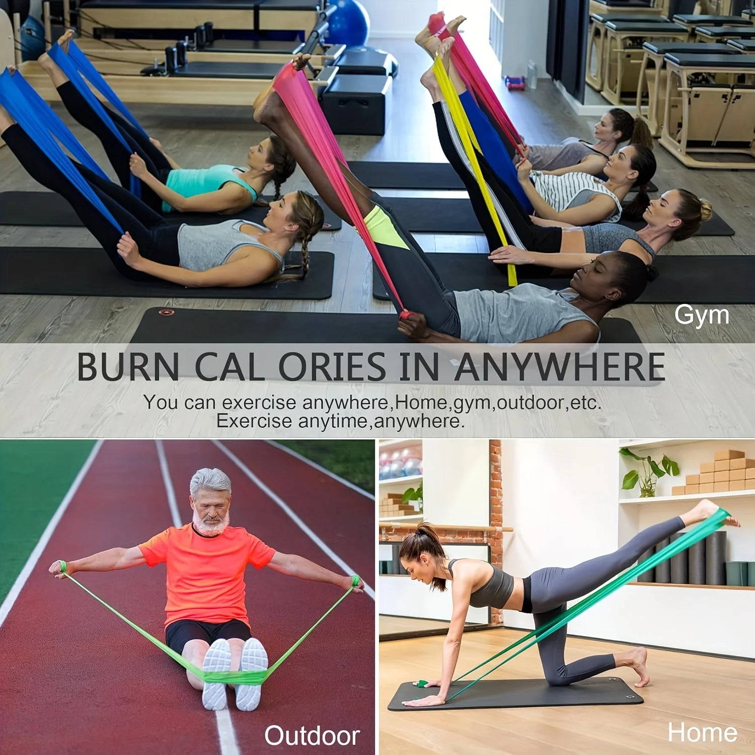 Resistance Band Set — Versatile Strength Training & Stretching Tool