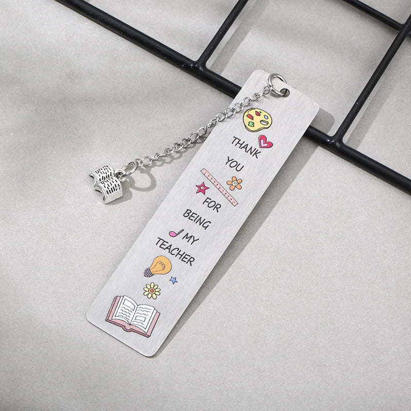 lqcrwoc Cartoon Metal Bookmarks — Decorative Retro Page Markers for Students