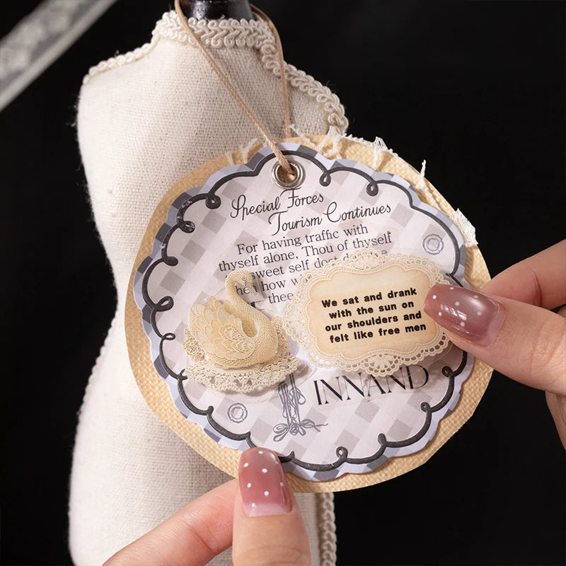 Lace Sticker Book — DIY Scrapbooking Kit