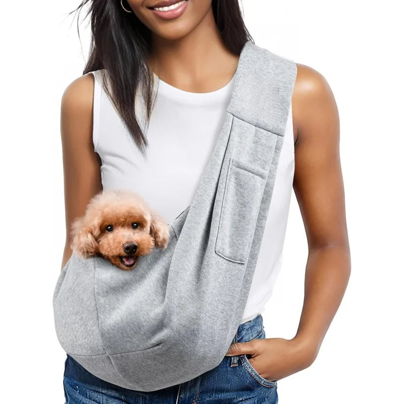Small Dog Chest Backpack — Portable Pet Carrier with Shoulder Strap