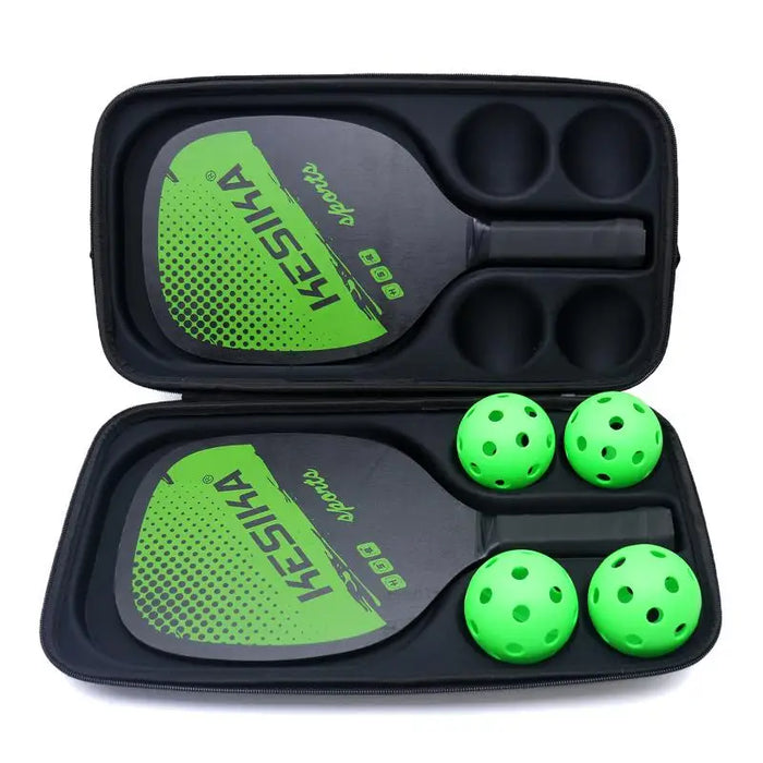 Pickleball Paddle Protective Case — Compact Storage for 2 Paddles and 4 Balls